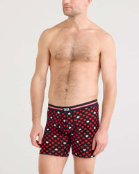 Saxx Vibe Xtra Boxer Brief Fly - Maple Leaf-Black